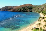 Живописный пляж на Гавайях