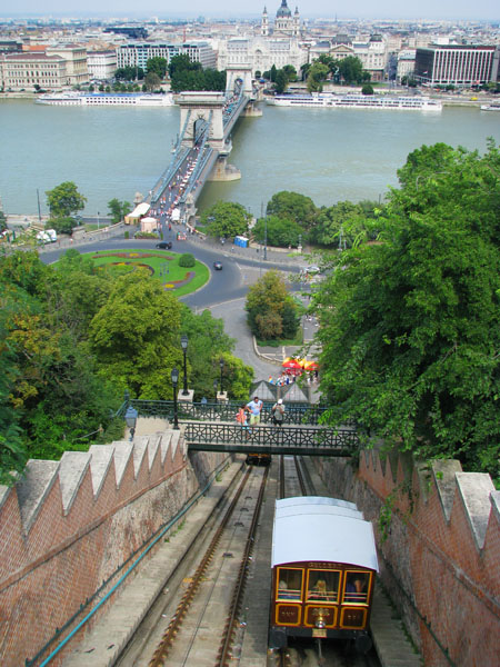 Фуникулер к будайскому крепостному холму, Будапешт / Фото из Венгрии
