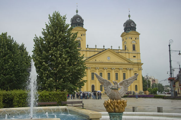На площади перед Большой церковью, Дебрецен / Фото из Венгрии