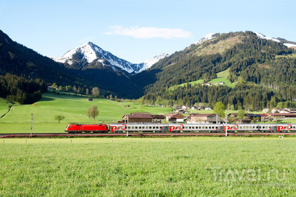 Поезд Москва-Ницца в Альпах / Франция