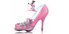 Розовая туфелька - символ скидок для женщин. // lovevda.it