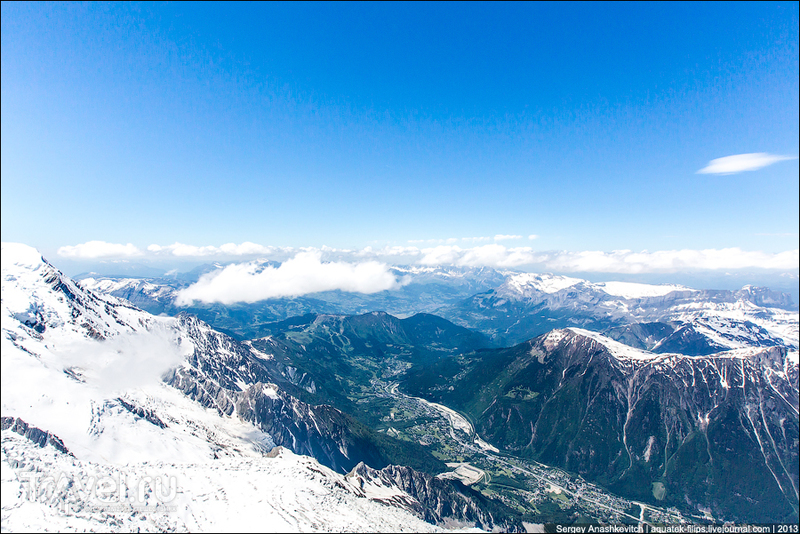 Вершина Aiguille Du Midi. 3842 метра над уровнем моря