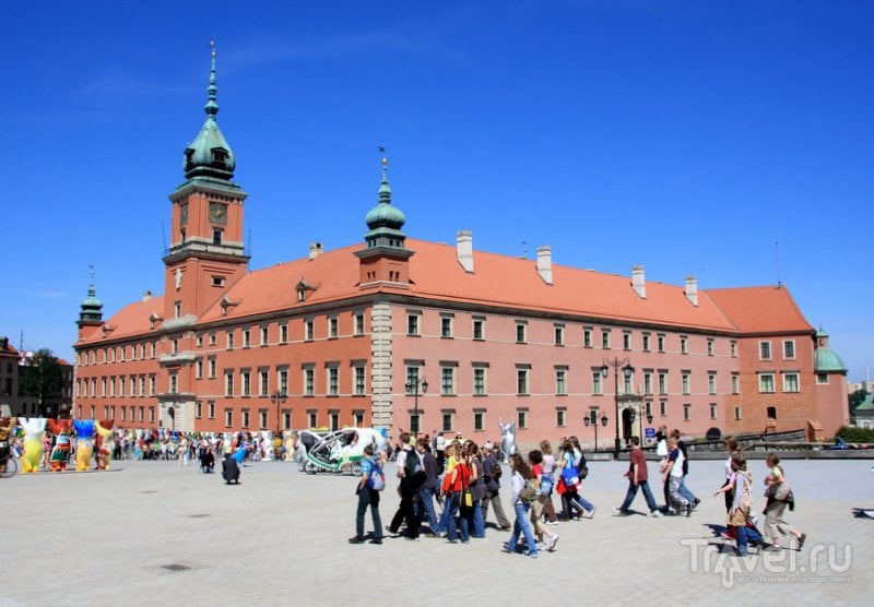 Королевский замок Варшавы был полностью уничтожен во время войны