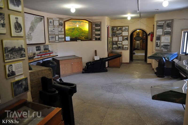 Экспозиция музея Владивостокская крепость в помещениях батареи "Безымянная".
