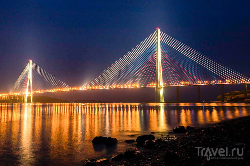 Русский мост во Владивостоке - один из самых высоких в мире.