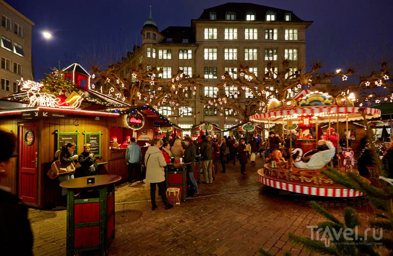 Рождественский рынок в Цюрихе