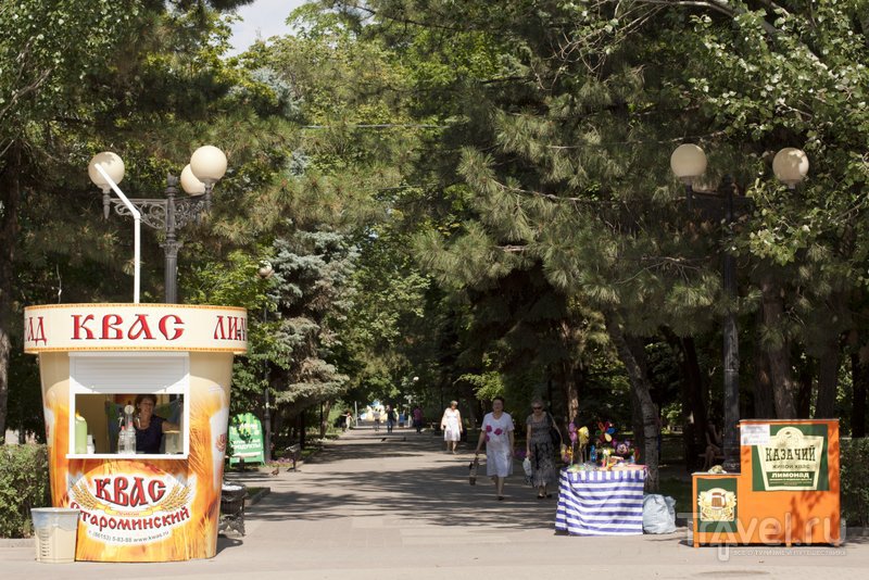 Аллея на Пушкинской улице (стоит попробовать местный квас и лимонад)