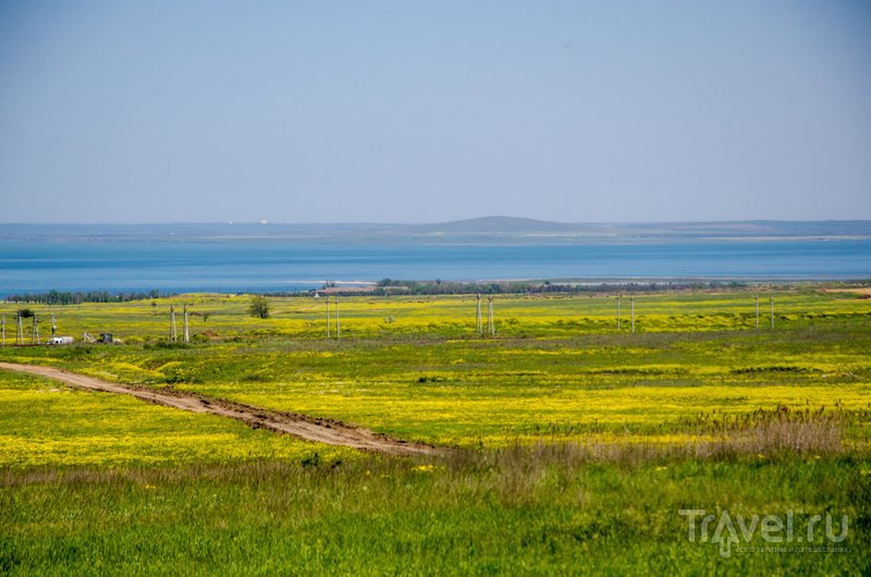 Вид на Таманский залив Черного моря