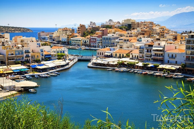 Вид на критский городок Агиос-Николаос
