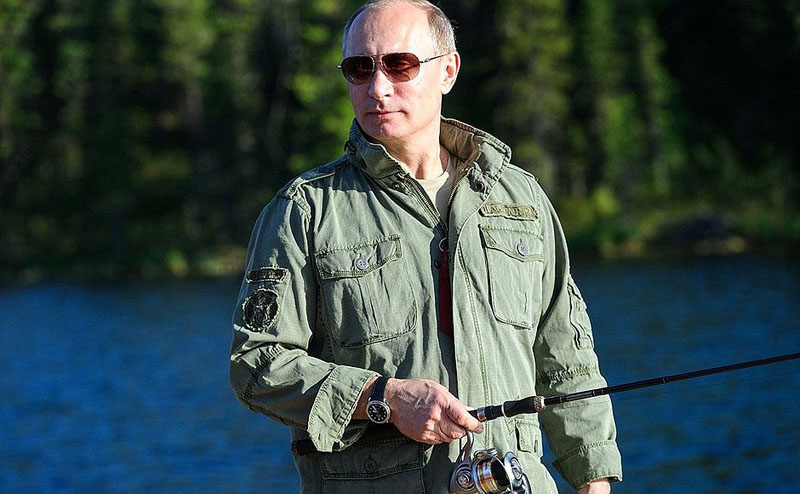 В.В. Путин на рыбалке в Тыве