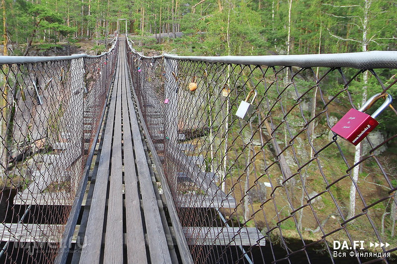 Висячий мост в Лапинсалми