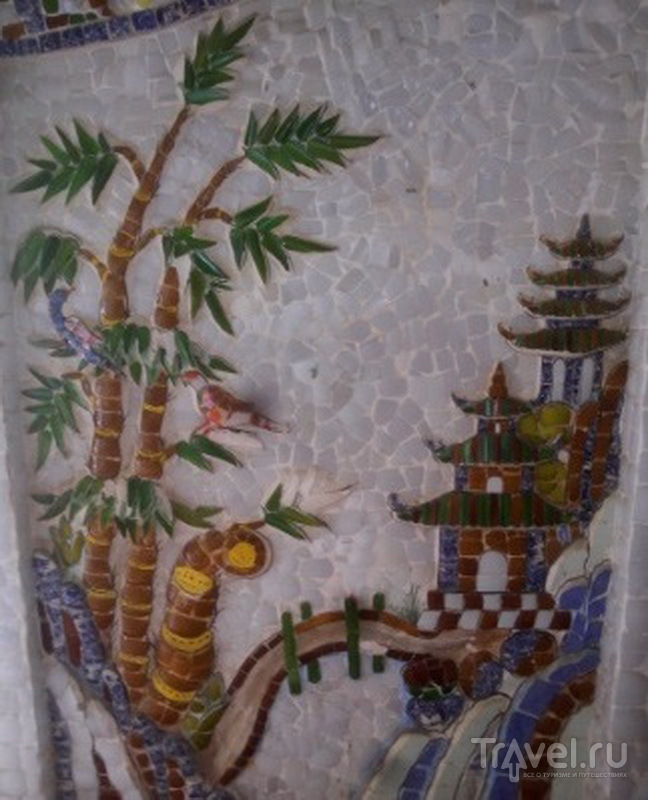 Настенная мозаика, пагода Линь Фуок